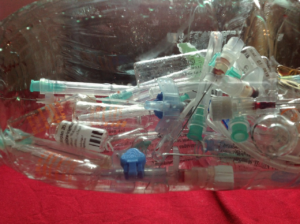 syringes and medical waste