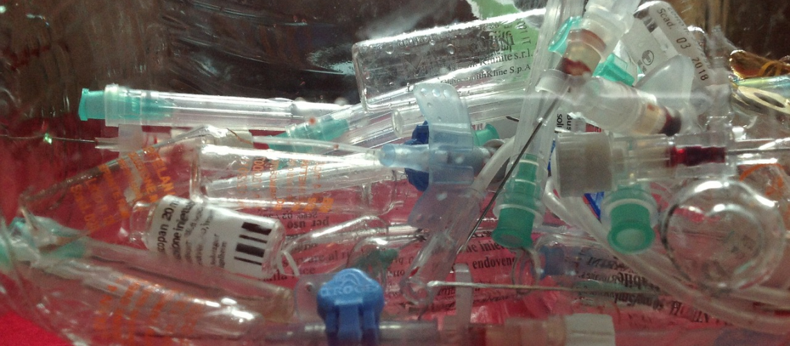 syringes and medical waste